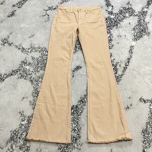 Idyllwind Miranda Lambert Bootcut Jeans‎ Womens Size 8W 36L Frayed Hem Tan